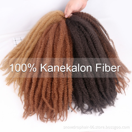 Julianna High Quality Synthetic Crochet Hair Extensions Marley Twist Afro Kinky Braiding Marley Hair